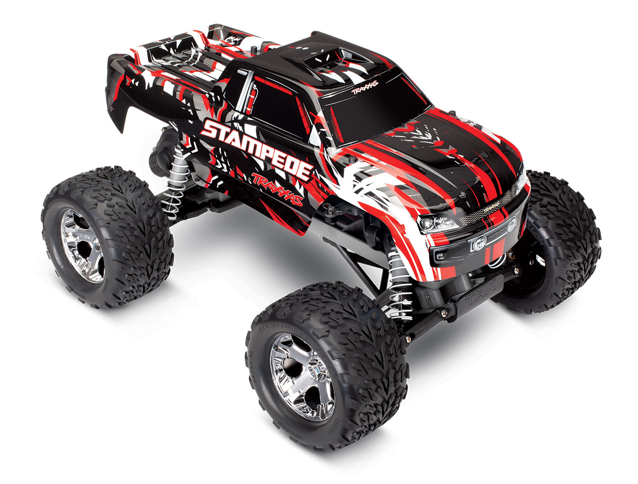 Traxxas Stampede XL-5 electro monster truck RTR - Rood (Zonder Accu & Lader)