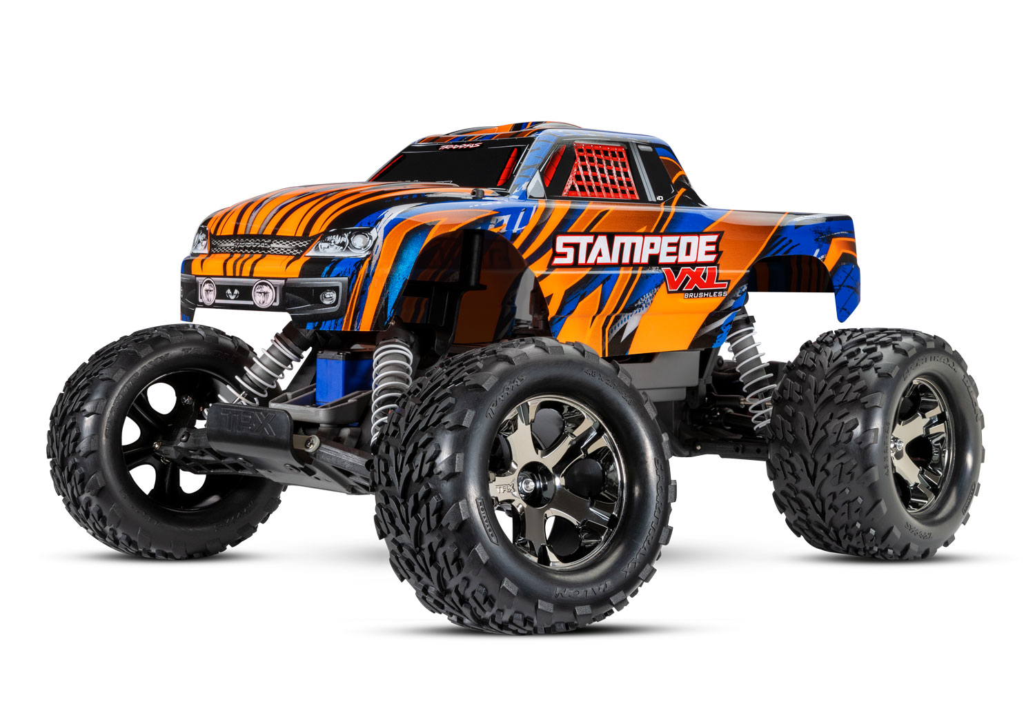 Traxxas Stampede VXL brushless monster truck RTR - Magnum 272R Transmissie - Oranje