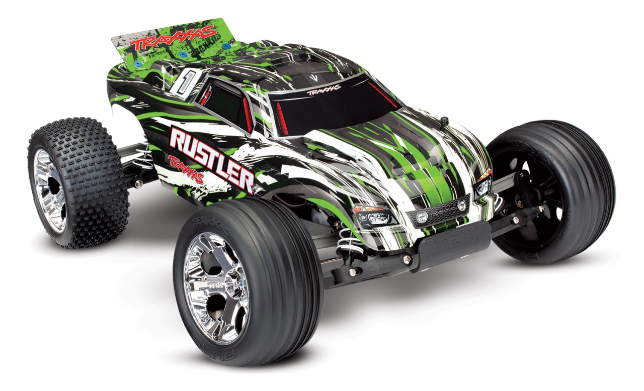 Traxxas Rustler XL-5 electro truggy RTR - Groen