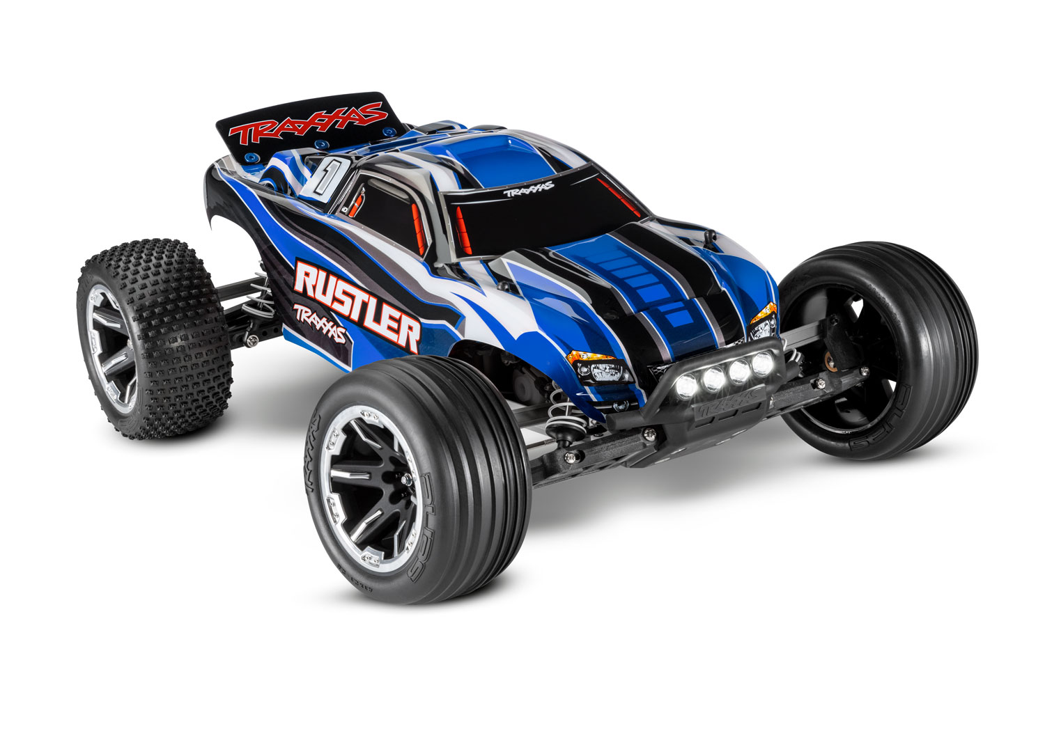 Traxxas Rustler XL-5 electro truggy RTR - Incl. LED Verlichting - Blauw