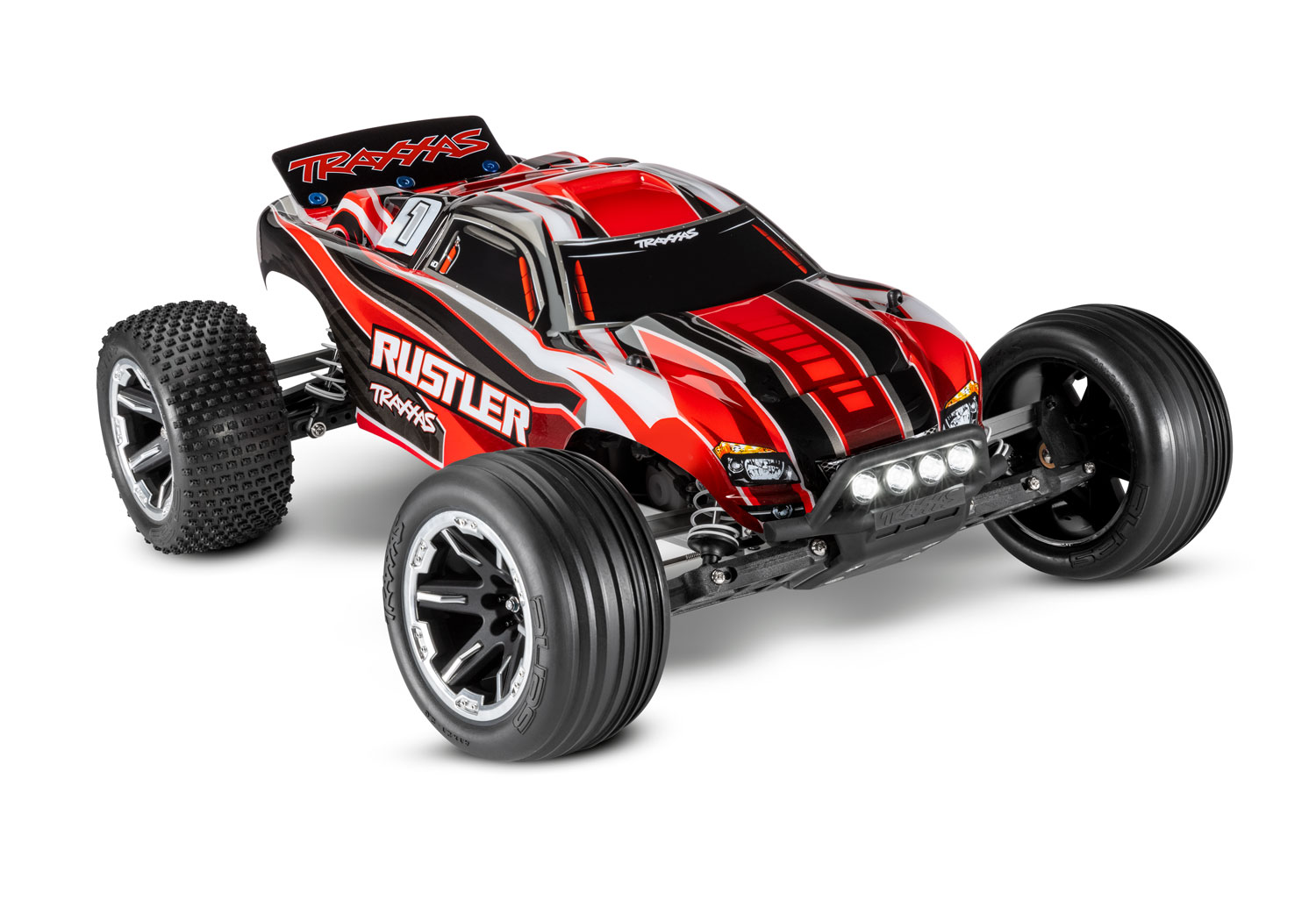 Traxxas Rustler XL-5 electro truggy RTR - Incl. LED Verlichting - Rood
