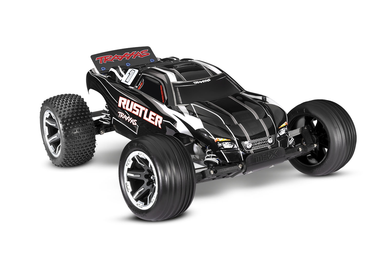 Traxxas Rustler XL-5 electro truggy RTR - Zwart