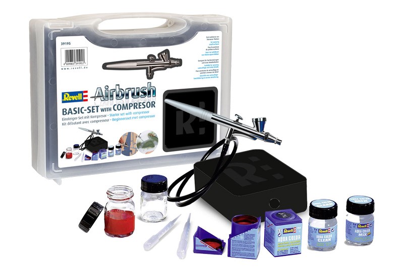 Revell Airbrush Basic Set met compressor - modelbouwset - 39195