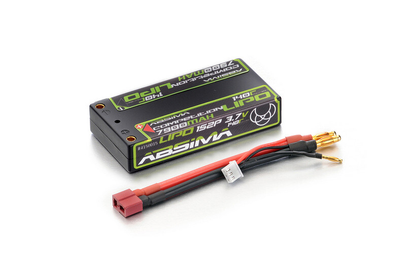 Absima 3.7V 7900mAh 140C Competition Lipo met dean stekker