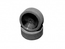 Micro pro foam tyres 14mm(a/medium) with dish wheel black(1 pair) afbeelding