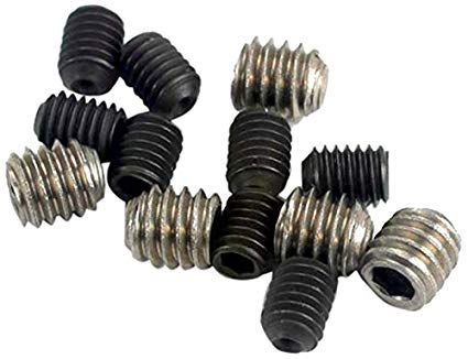 Set (grub) screws, 3x4mm (8)/ 4x4mm (stainless) (4) afbeelding
