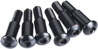 M3x4x15mm Hex Socket Button Head Shoulder Screw - Black (6pcs) (AX31073)