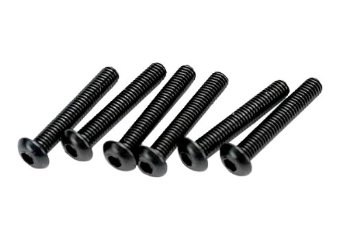 Screws, 3x18mm button-head machine (hex drive) (6) afbeelding