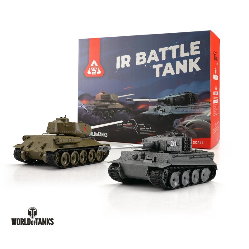 Torro World of Tanks 1/30 RC Tiger I + T-34/85 IR