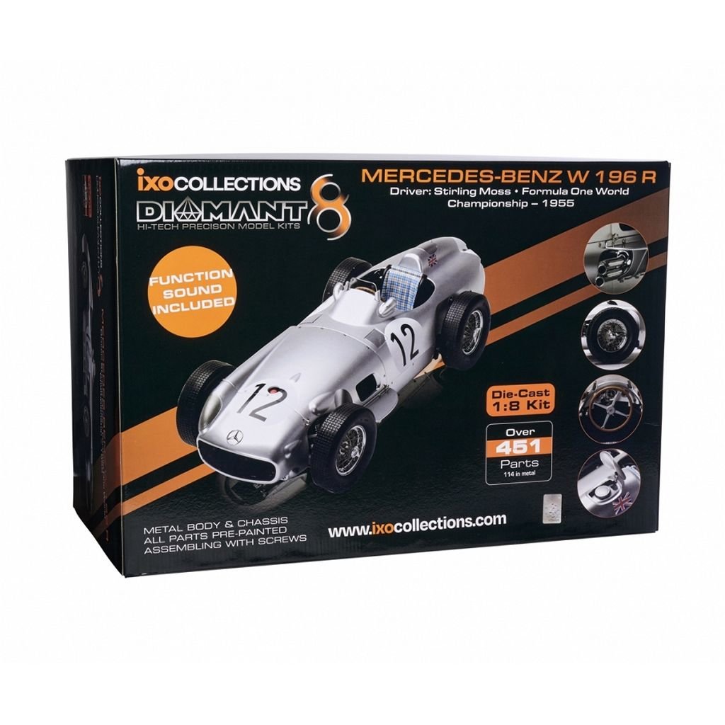 1:8 IXO Collections 004 Mercedes-Benz W 196 R No.12 Stirling Moss Metal kit
