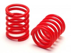 Shock spring rear 13 x 25 x 1.7mm 7 coils (red/soft) afbeelding