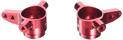 Steering blocks, 6061-T6 aluminium, left & right (red anodized) (TRX-6837R) afbeelding