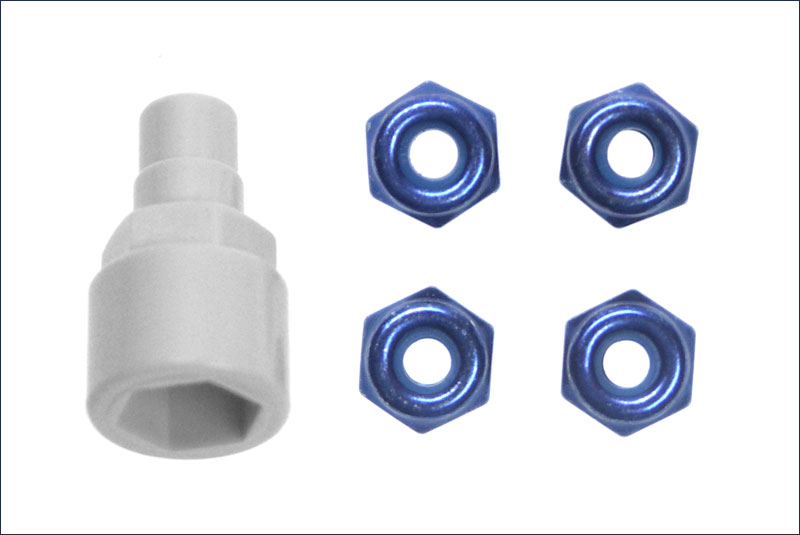 Color nylon nut (blue) (MZW-13BL) afbeelding
