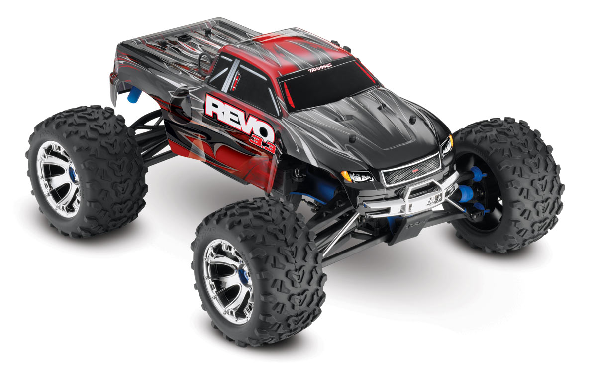 Traxxas Revo 3.3 nitro monster truck RTR - TSM - Rood