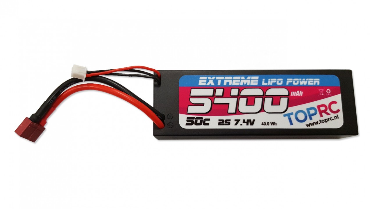 TRC Car Lipo 50c 7,4 volt 5400mah met Deans stekker