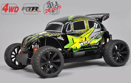 FG 1/6 Monster Buggy 4WD RTR met 26cc motor