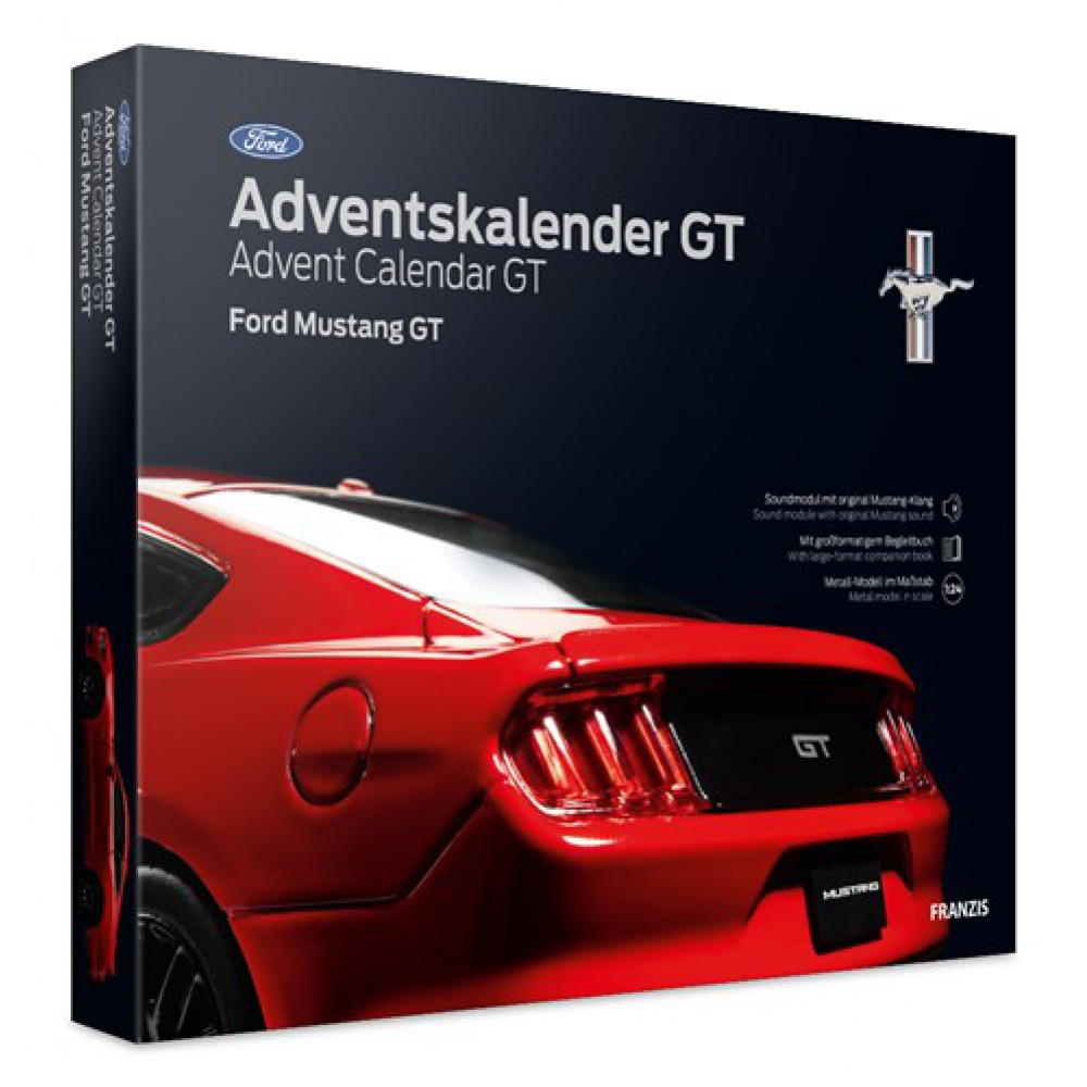 1:24 Franzis 55111-5 Ford Mustang GT Adventskalender Plastic kit