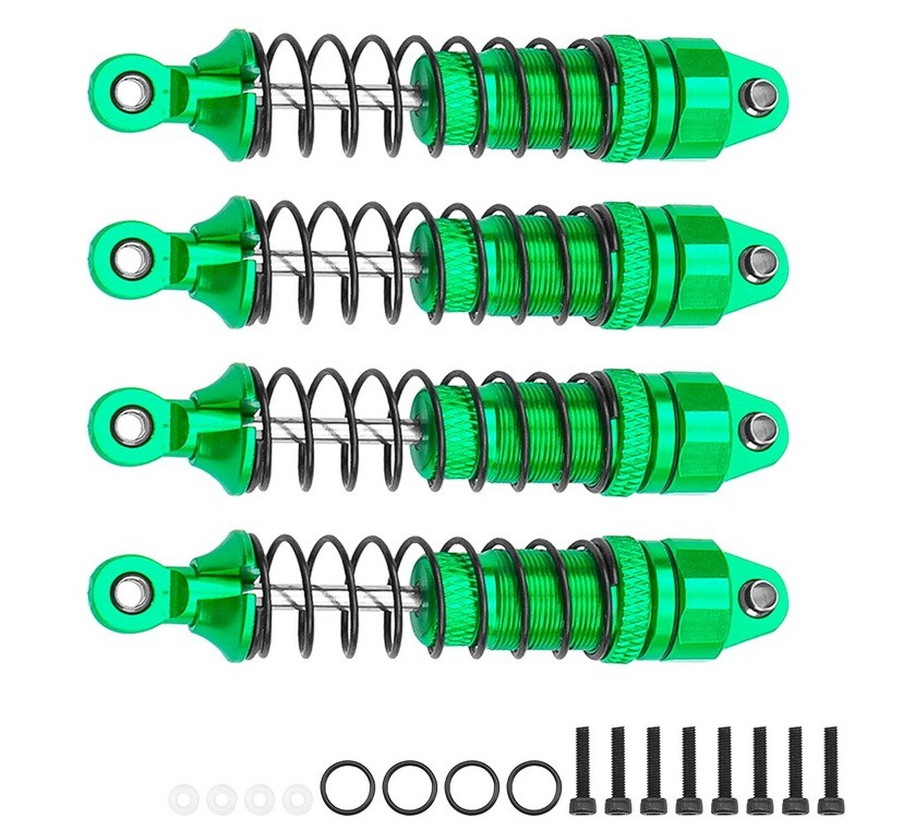 Schokdempers (4) voor de Arrma 1/18 Grom (Mojave, Typhon, Granite) - Groen afbeelding