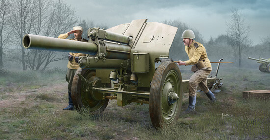 Trumpeter 1/35 Soviet 122mm Howitzer 1938 M-30 Late Version afbeelding