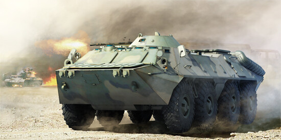 Trumpeter 1/35 Russian BTR-70 APC late version afbeelding