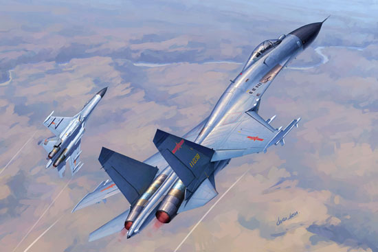 Trumpeter 1/72 Chinese J-11B Fighter afbeelding