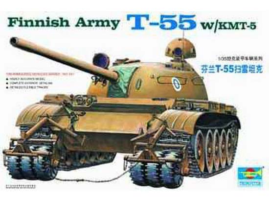 Trumpeter 1/35 Finnish Army T-55 W/KMT-5 afbeelding