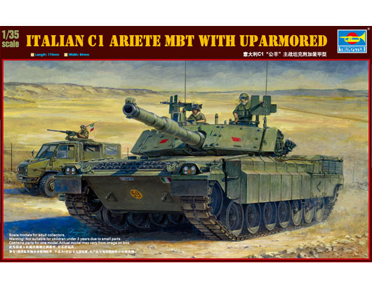 Trumpeter 1/35 Italian C1 Ariete MBT with uparmored afbeelding