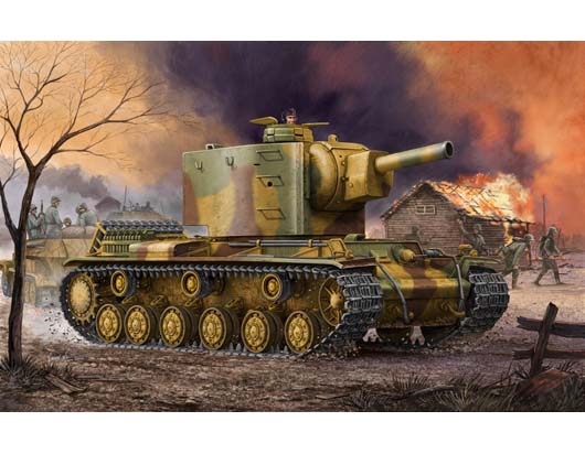 Trumpeter 1/35 German Pz.Kpfm KV-2 754(r) Tank afbeelding