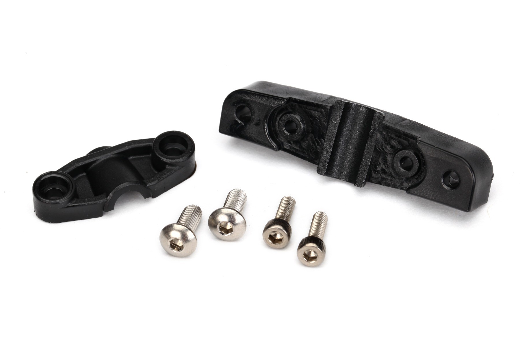 Traxxas - Mount, stuffing tube (upper & lower)/ 4x10mm BCS (stainless) (2)/ 3x10mm CS (stainless) (2) (TRX-5778)