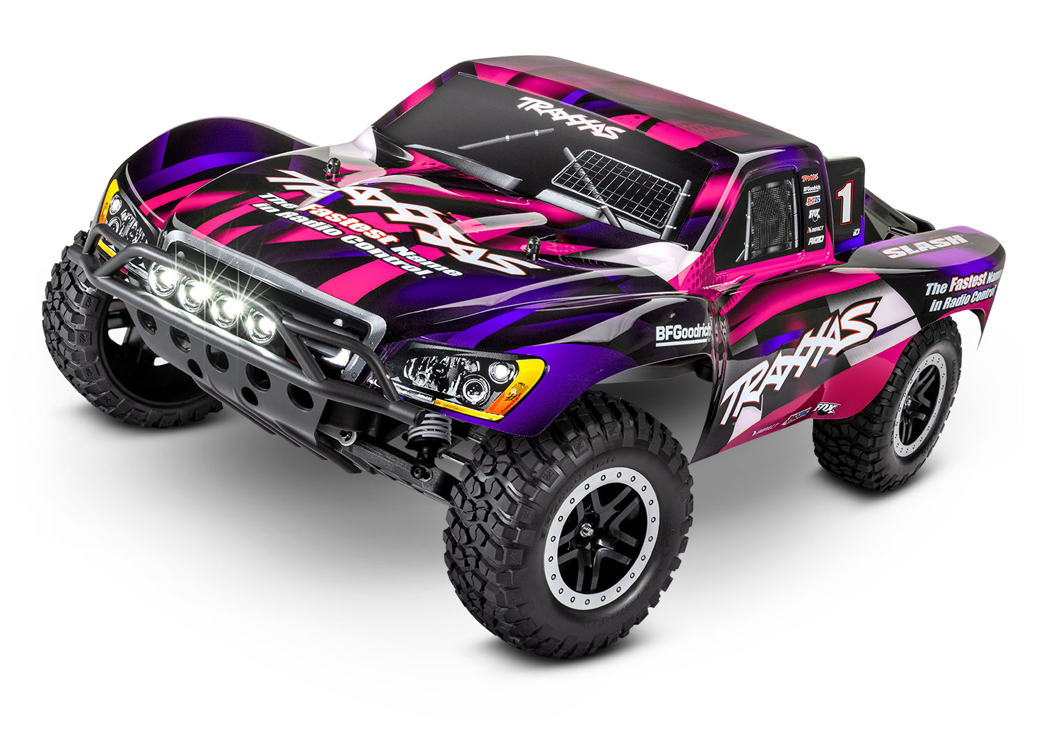 Traxxas Slash 2WD electro short course RTR - Incl. LED Verlichting - Roze