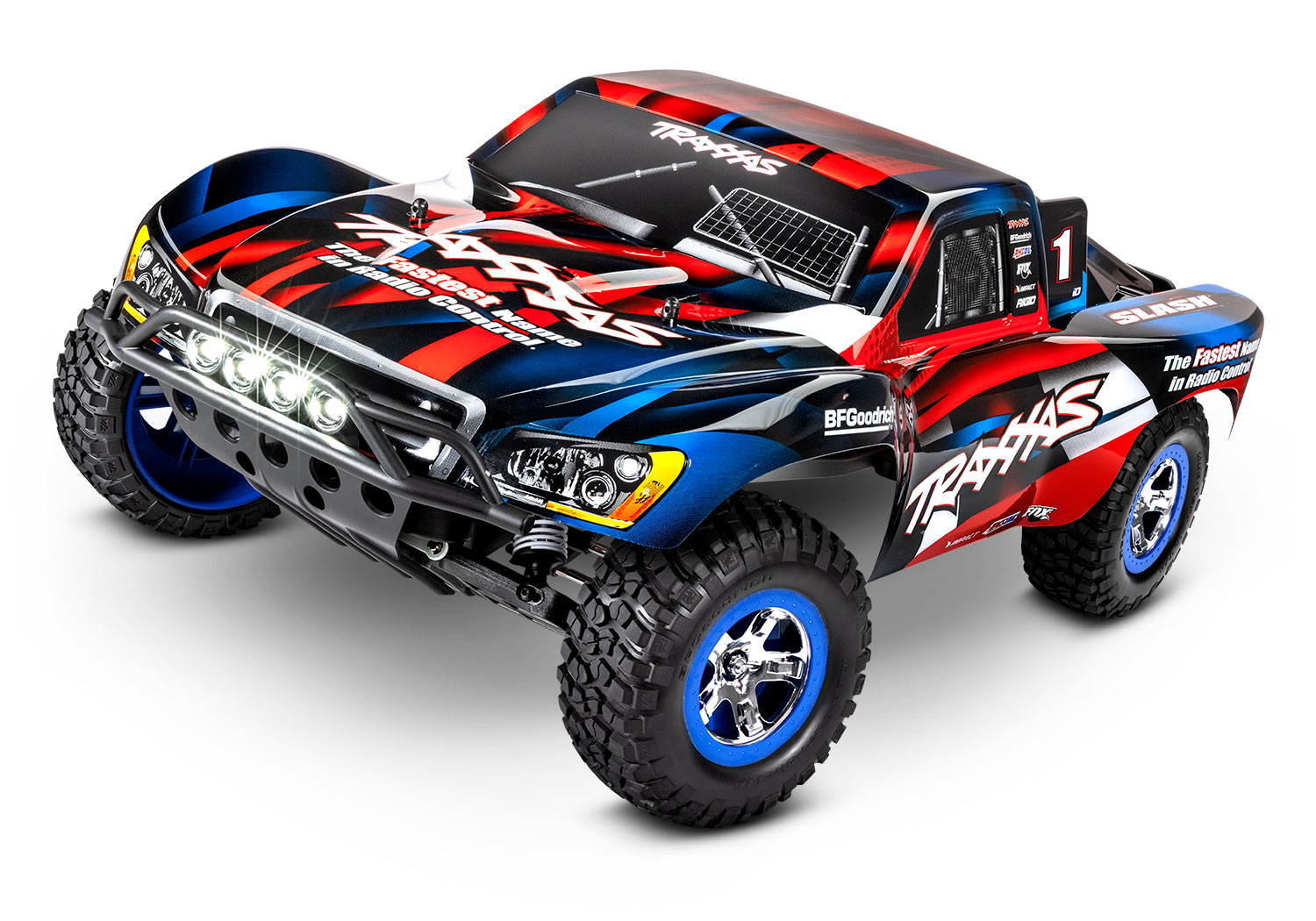 Traxxas Slash 2WD electro short course RTR - Incl. LED Verlichting - Rood/Blauw