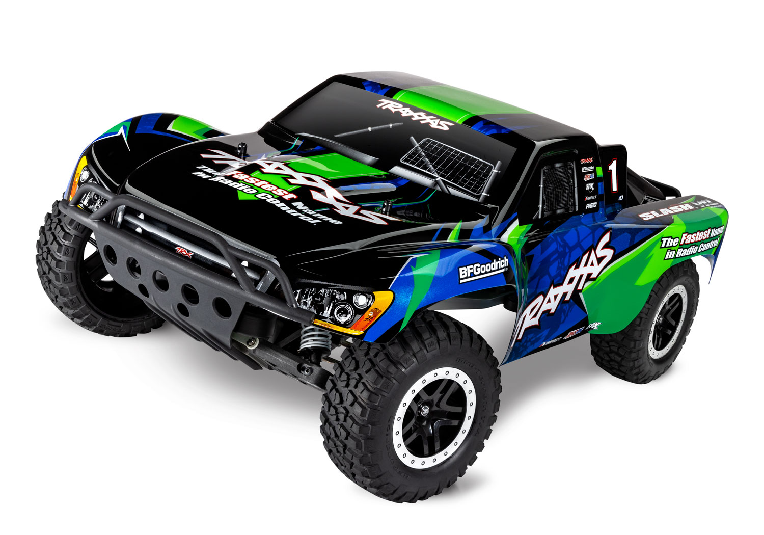 Traxxas Slash 2WD VXL brushless short course RTR - Magnum 272R Transmissie - Groen