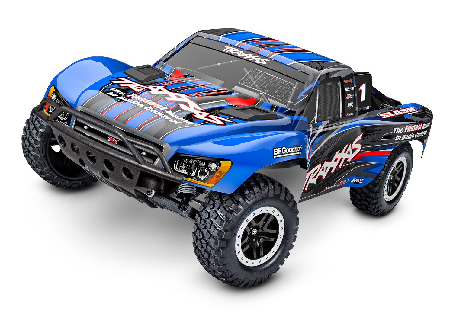 Traxxas Slash 2WD BL2-S Brushless Short Course RTR - Blauw
