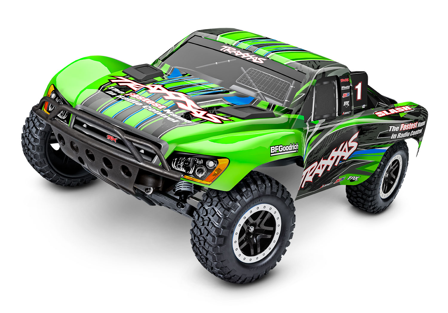 Traxxas Slash 2WD BL2-S Brushless Short Course RTR - Groen