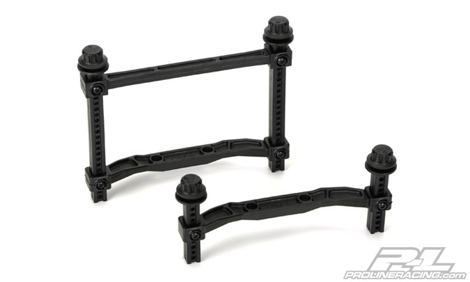 Proline extended front & rear body mounts voor Traxxas Slash 4x4 (PL6087-00)