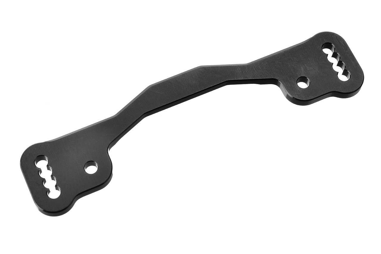 Team Corally - Steering Rack - Swiss Made 7075 T6 - 3mm - Hard Anodised - Black - Made in Italy - 1 pc