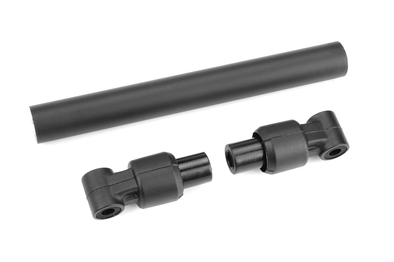 Team Corally - Chassis Tube - Front - 106mm - Aluminum - Black - 1 Set