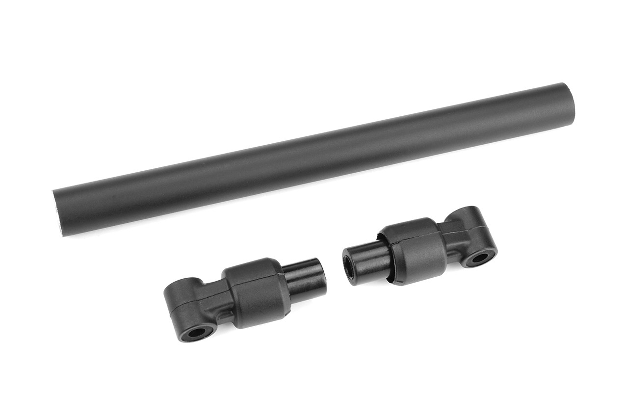 Team Corally - Chassis Tube - Front - 135mm - Aluminum - Black - 1 Set