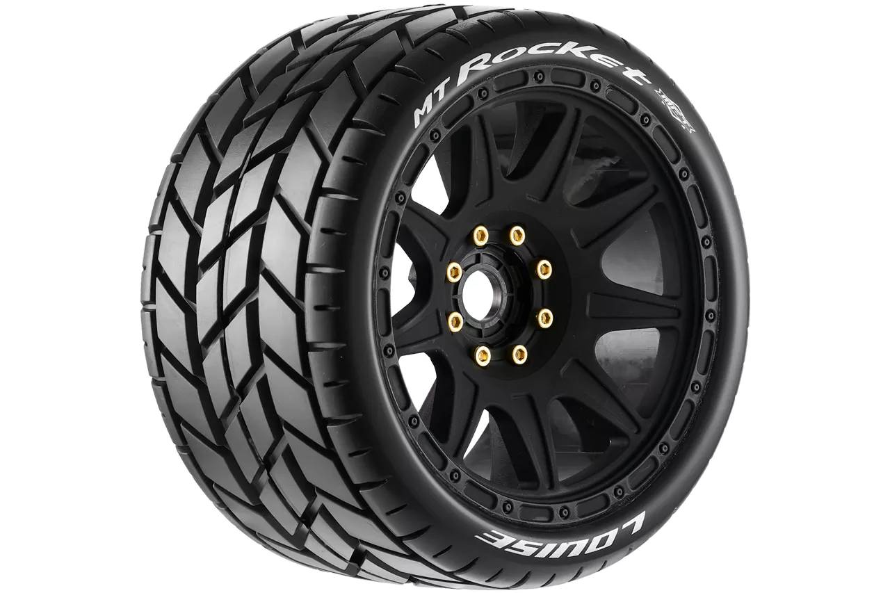 Louise MT-Rocket Speed MFT 1/8 - Zwart - Met verwijderbare Hex 17mm - 0" & 1/2 offset