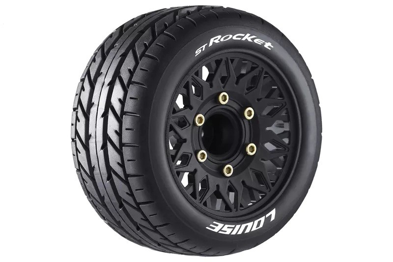 Louise ST-Rocket 1/10 stadium truck banden set soft - 12,14,17mm hex afbeelding