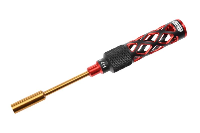Team Corally Pro Tool hardend tip lightened alu grip Dopsleutel 7.0 mm (M4 Moer)