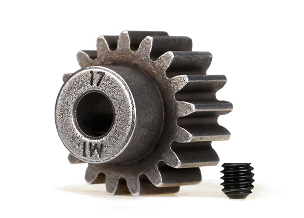 Gear, 17-T pinion (1.0 metric pitch) (fits 5mm shaft)/ set screw (TRX-6490X)