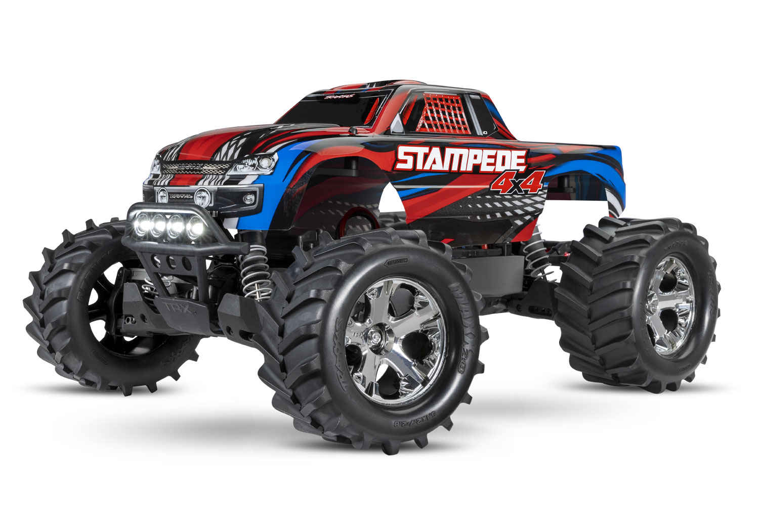 Traxxas Stampede 4x4 electro monster truck RTR - Incl. LED Verlichting - Rood