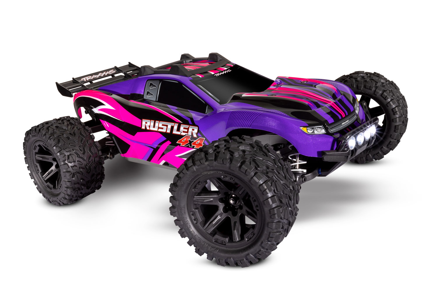 Traxxas Rustler 4x4 truggy RTR - Incl. LED Verlichting - Roze