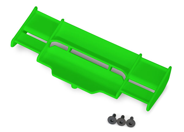 Wing, Rustler 4X4 (green)/ 3x8mm FCS (3) (TRX-6721G)