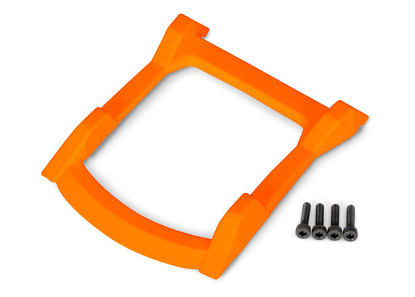 Traxxas skid plate, roof (body)/ 3x12mm CS (4) (oranje) (TRX-6728T)