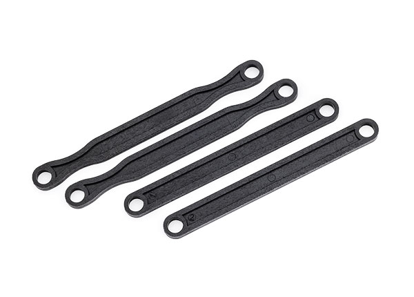 Traxxas - Camber link set (plastic/ non-adjustable) (front &rear) (black) (TRX-6748-BLK)