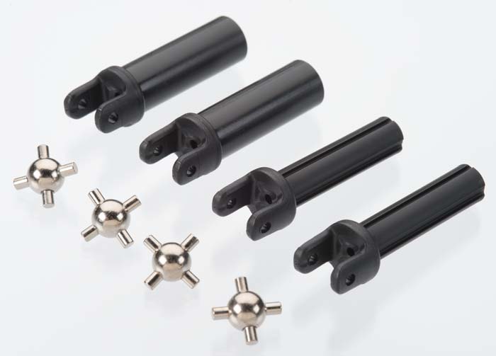 Half shafts, heavy duty (external splined (2)/ internal splined (2))/ metal u-joints (4) (TRX-6759)