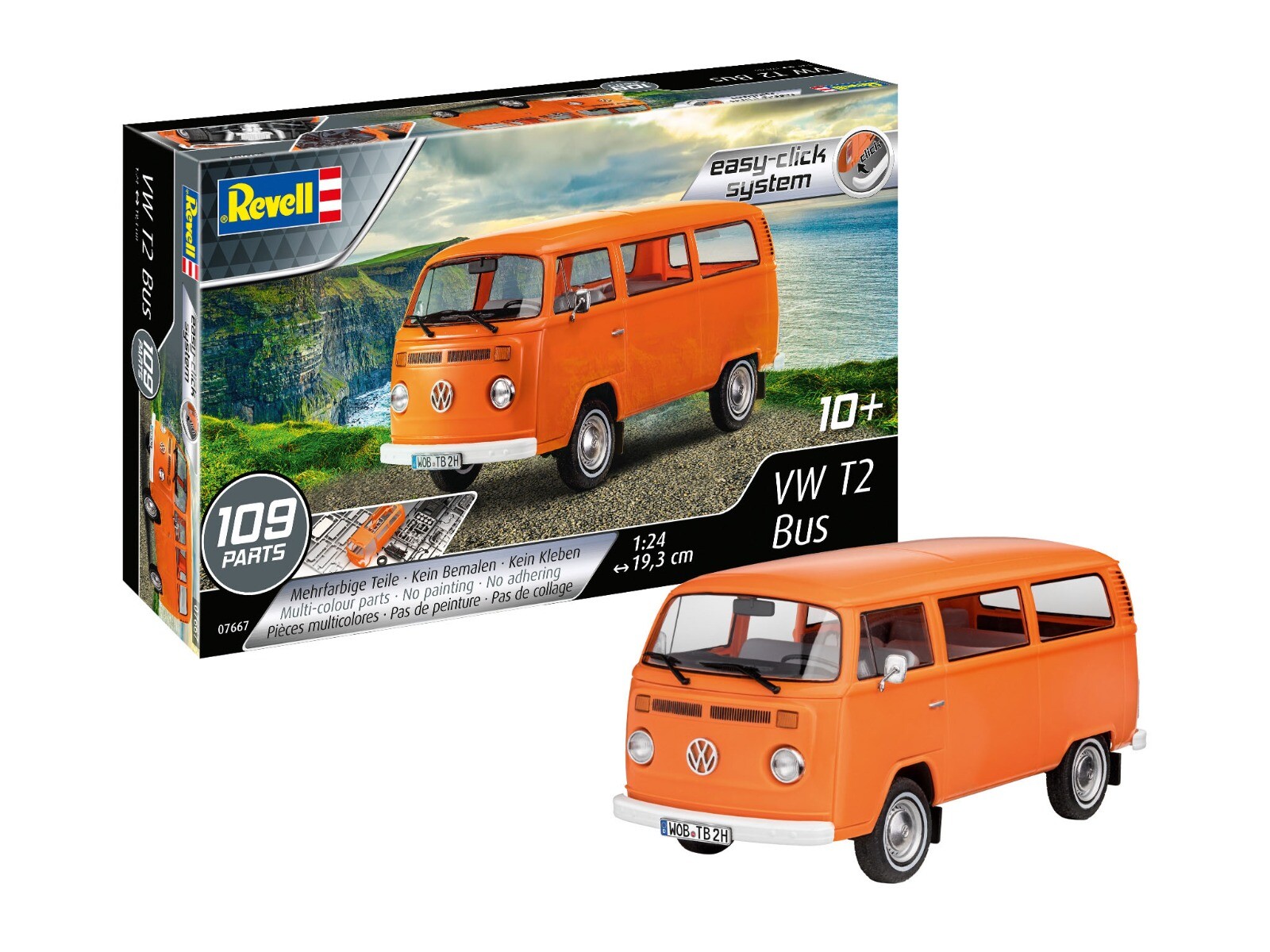 Revell 1/24 VW T2 Bus (easy-click) Geschenkset afbeelding