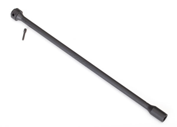 Driveshaft, center, plastic, (black)/ screw pin (TRX-6767)